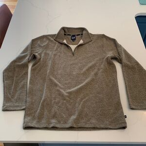 Gap mens 1/4 zip brown sweater small